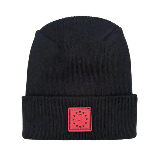 Valentine's Day H Stitch Beanie, Heart Clock Beanie Haakwear