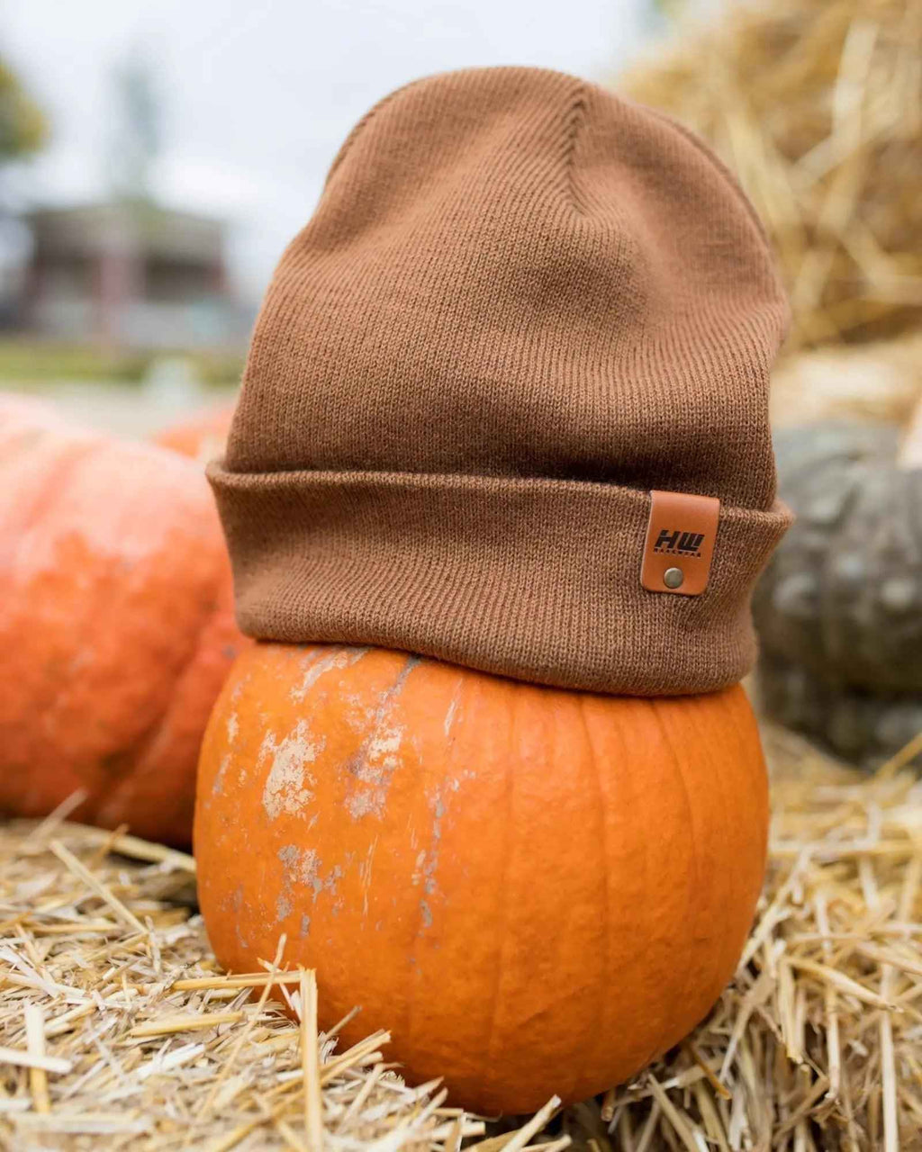 HAAKWEAR Knit Cuffed Classic Beanie / Hat - Camel Brown, Made in USA