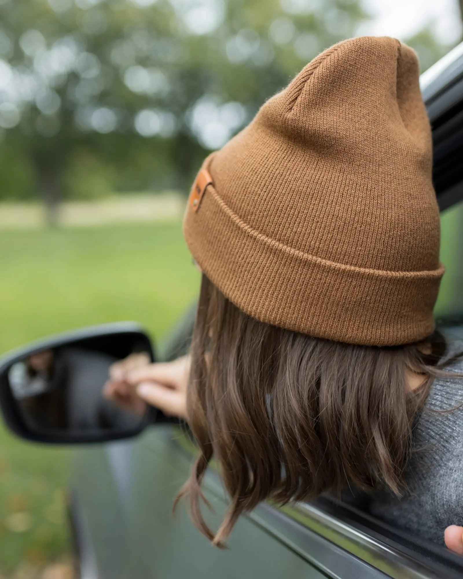 HAAKWEAR Camel Brown Beanie - Classic Knit Cuffed Hat Made in USA.